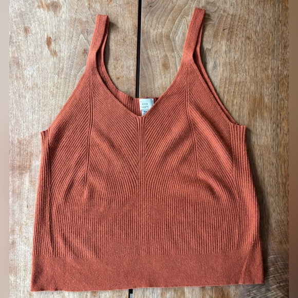 a new day Women's XXL Ribbed Camisole Tank Top - Warm Rust - Picture 2 of 9